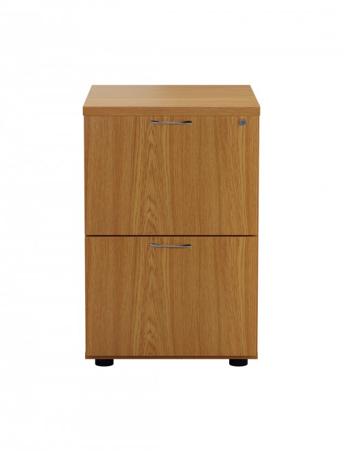 Office Storage Oak Filing Cabinet 2 Drawer TES2FCNO by TC - enlarged view