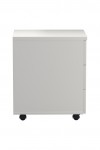 Office Storage White 3 Drawer Mobile Pedestal TESMP3WH by TC - enlarged view