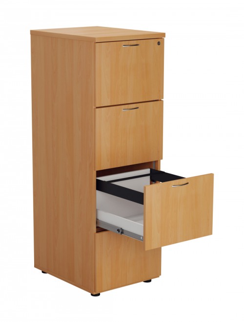 Office Storage Beech Filing Cabinet 4 Drawer TES4FCBE2 by TC - enlarged view