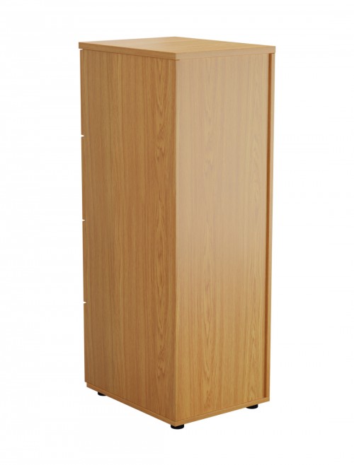 Office Storage Oak Filing Cabinet 4 Drawer TES4FCNO by TC - enlarged view