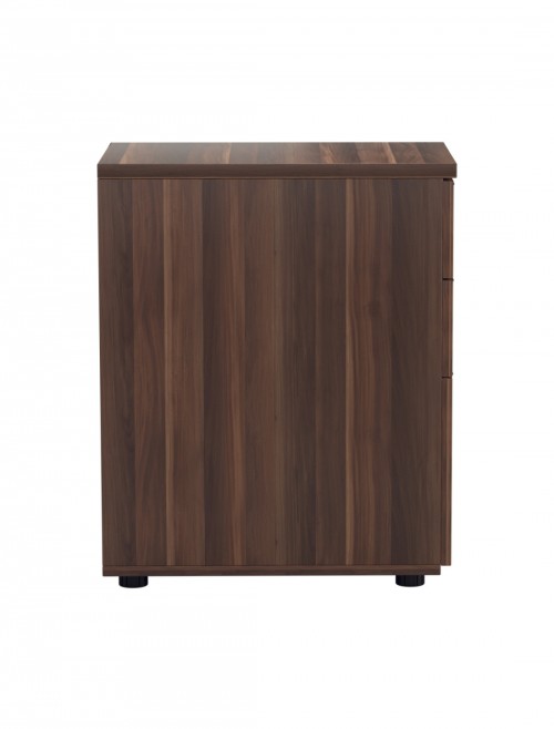 Office Storage Dark Walnut 3 Drawer Desk High Pedestal TESDHP3DW by TC - enlarged view