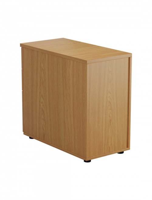 Office Storage Oak 3 Drawer Desk High Pedestal TESDHP3/800NO by TC - enlarged view