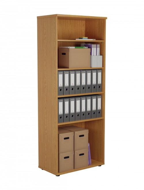 Office Storage 2000mm Tall Office Bookcase Oak WDS2045NO by TC