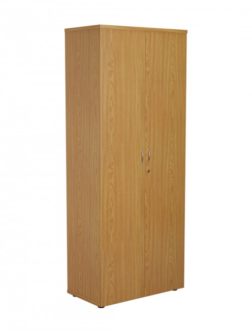 Office Cupboard Oak 2000mm Tall Office Storage Cupboard WDS2045CPNO by TC - enlarged view