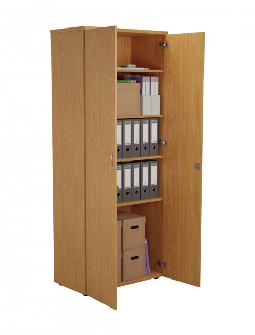 Office Cupboard Oak 2000mm Tall Office Storage Cupboard WDS2045CPNO by TC