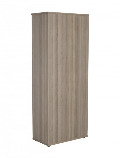 Office Storage 2000mm Tall Office Bookcase Grey Oak WDS2045GO by TC - enlarged view