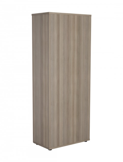 Office Cupboard Grey Oak 2000mm Tall Office Storage Cupboard WDS2045CPGO by TC - enlarged view