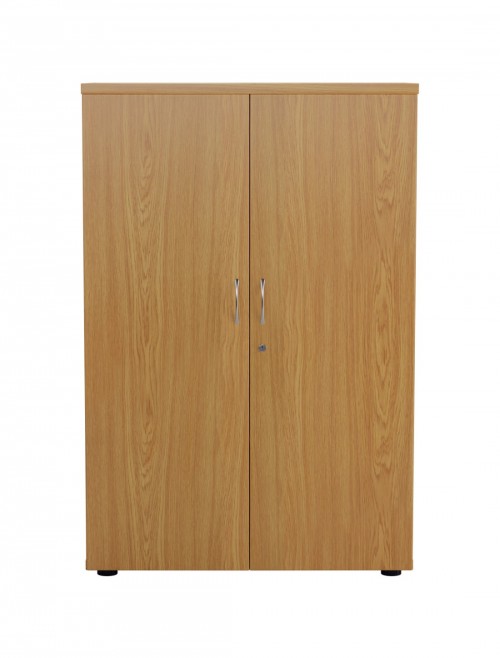 Office Cupboard Oak 1200mm Office Storage Cupboard WDS1245CPNO by TC - enlarged view