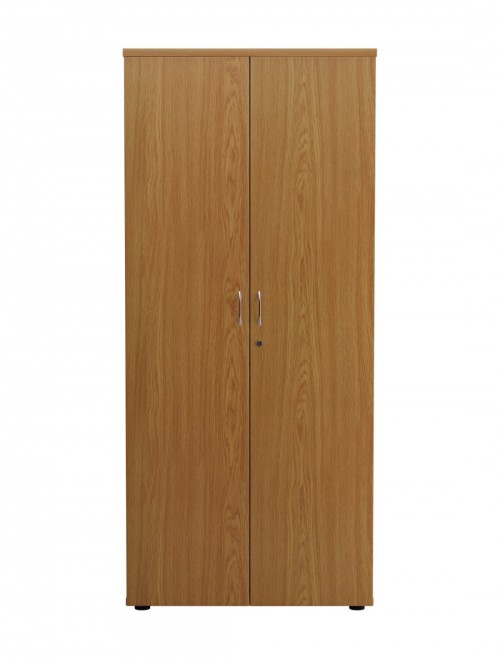 Office Cupboard Oak 1800mm Tall Office Storage Cupboard WDS1845CPNO by TC - enlarged view