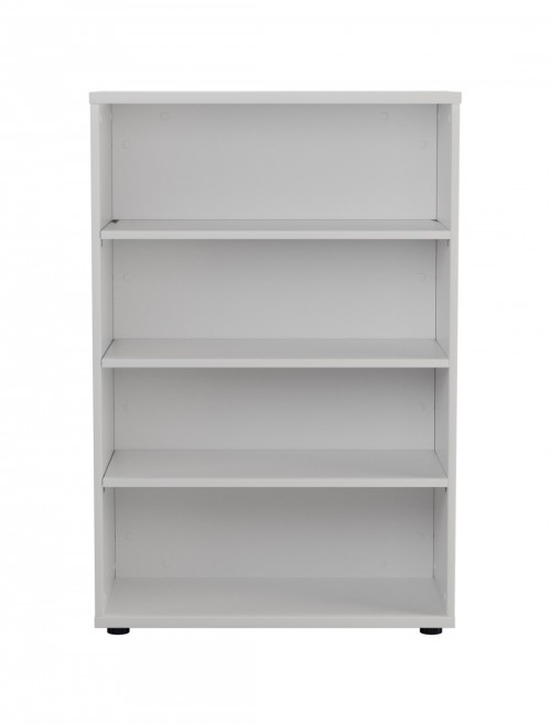 Office Bookcase White 1200mm Office Storage Bookcase WDS1245WH by TC - enlarged view