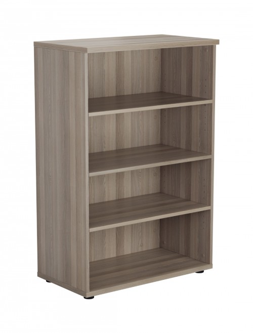 Office Bookcase Grey Oak 1200mm Office Storage Bookcase WDS1245GO by TC - enlarged view