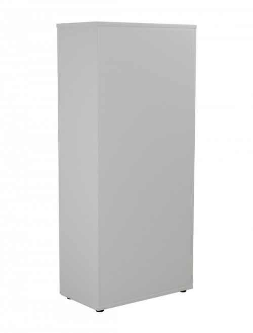 Office Cupboard White 1800mm Tall Office Storage Cupboard WDS1845CPWH by TC - enlarged view