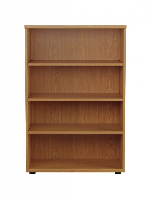 Office Bookcase Oak 1200mm Office Storage Bookcase WDS1245NO by TC - enlarged view