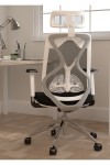 Office Chairs - Maldini High Back Mesh Office Chair CH0782WH - enlarged view