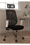 Office Chairs - Maldini High Back Mesh Office Chair CH0782WH - enlarged view