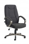 Office Chair Charcoal Lucca High Back Managers Chair LUC300T1-C by Dams - enlarged view