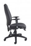 Office Chairs Charcoal Sofia Fabric High Back Managers Chair SOF300T1-C by Dams - enlarged view