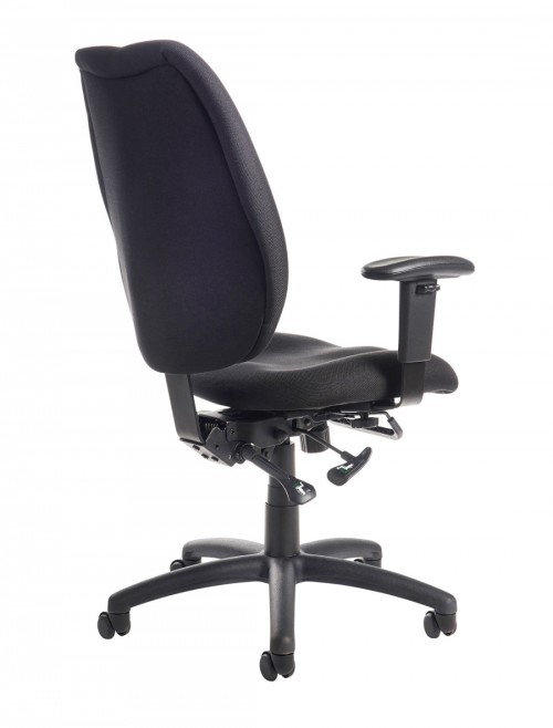 Office Chairs Cornwall Multi-Functional Blue Fabric High Back Operators Chair CWL300K2-K - enlarged view