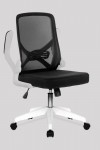 Mesh Office Chair Black Oyster Folding Back Computer Chair BCM/K523/WH-BK by Eliza Tinsley - enlarged view