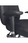 Black Office Chair Leather Faced Babylon 24 Hour Operator Chair BCL/R440/BK by Eliza Tinsley - enlarged view