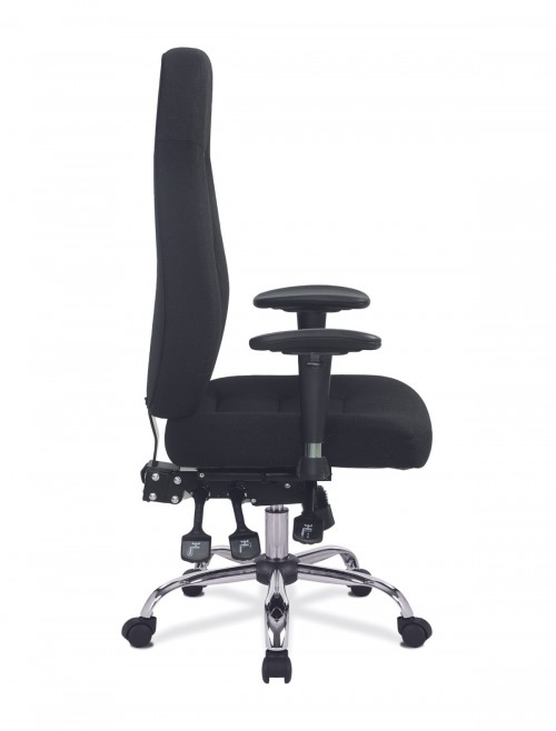 Office Chair Black Babylon 24 Hour Operator Chair BCF/R440/BK by Eliza Tinsley - enlarged view