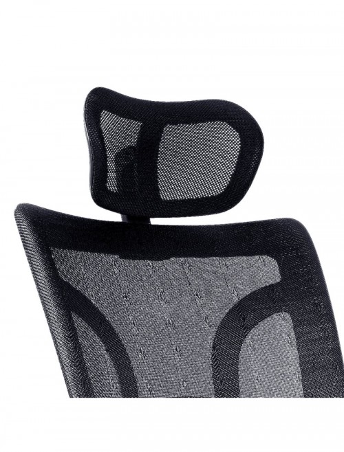 Mesh Office Chair Black Newton High Back Executive Armchair BCM/K103/BK by Eliza Tinsley - enlarged view