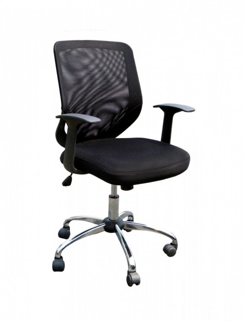 Mesh Office Chair Black Ranger Operator Chair 95ATG/MBK by Eliza Tinsley - enlarged view