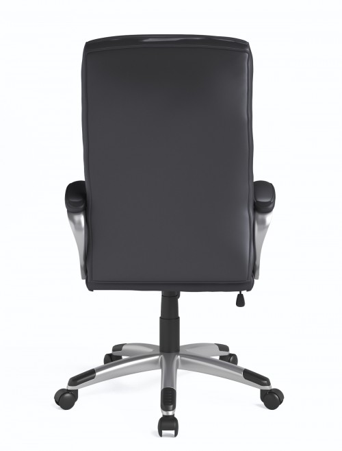 Office Chair Black Hampton Leather Office Chair AOC6241BLK by Alphason - enlarged view