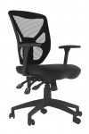 Mesh Office Chair Black Hudson Computer Chair AOC8164BLK by Alphason - enlarged view