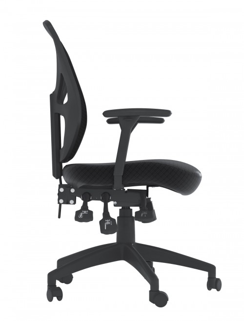 Mesh Office Chair Black Hudson Computer Chair AOC8164BLK by Alphason - enlarged view