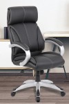 Leather Office Chair Black Cloud High Back Managers Chair BCL/C335/BK by Eliza Tinsley - enlarged view