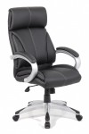 Leather Office Chair Black Cloud High Back Managers Chair BCL/C335/BK by Eliza Tinsley - enlarged view