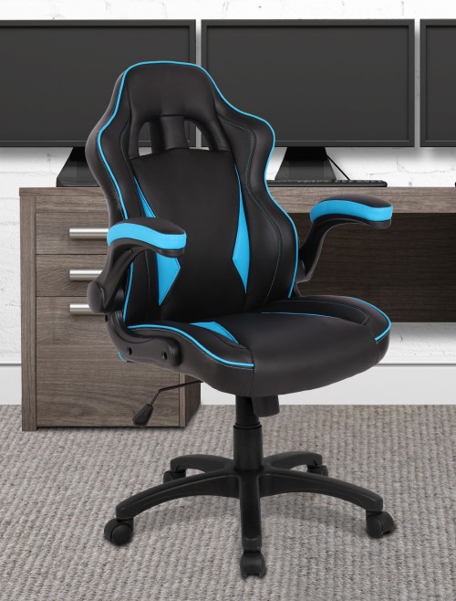 Gaming Chairs Predator Executive Office Chairs Black Blue BCP/H600/BK/BL by Eliza Tinsley