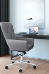 Fabric Office Chair Grey Benjamin Computer Chair AOC4482GRY by Alphason - enlarged view