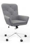 Fabric Office Chair Grey Benjamin Computer Chair AOC4482GRY by Alphason - enlarged view