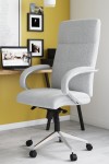 Fabric Office Chair Grey Bedford Computer Chair AOC1580GRY by Alphason - enlarged view