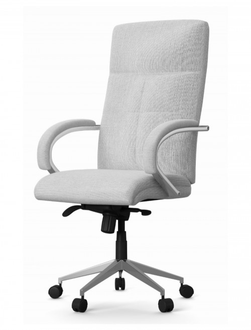 Fabric Office Chair Grey Bedford Computer Chair AOC1580GRY by Alphason - enlarged view