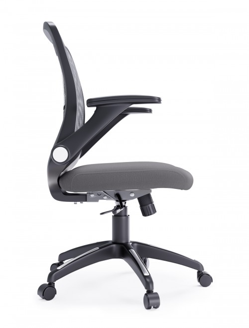 Mesh Office Chair Grey Toronto Computer Chair AOC8171GRY by Alphason - enlarged view