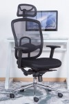 Mesh Office Chair Miami Black AOC2800BLK by Alphason - enlarged view