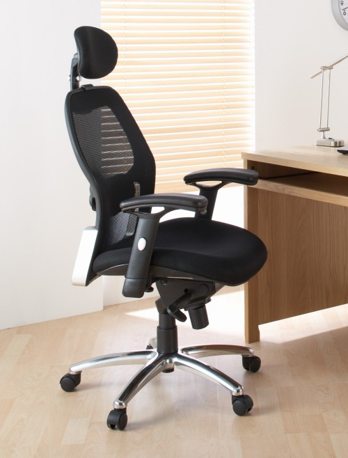 Mesh Black Office Chair Portland Executive Chair AOC7301-M by Alphason