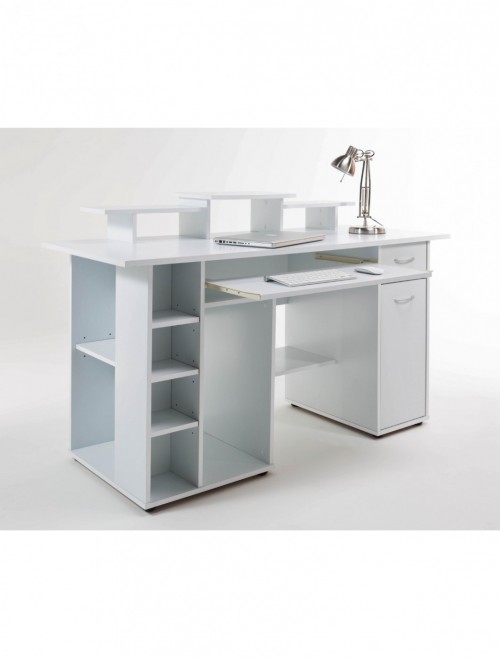 Alphason San Diego Computer Desk AW12004WHI White - enlarged view