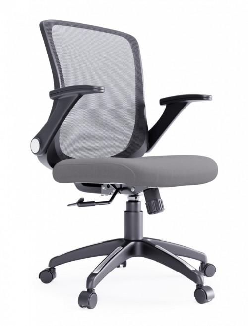 Mesh Office Chair Grey Toronto Computer Chair AOC8171GRY by Alphason - enlarged view