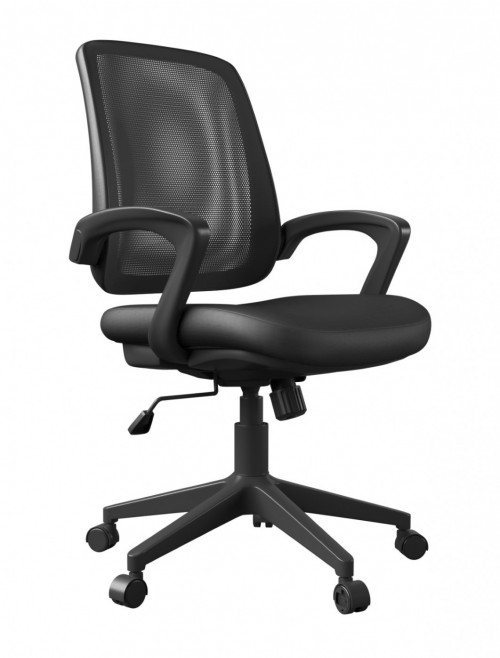 Mesh Office Chair Black Marvin Computer Chair AOC8166BLK by Alphason - enlarged view