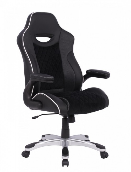 Office Chair Black Silverstone Gaming Chair AOC2282BLK by Alphason - enlarged view