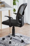 Mesh Office Chair Black Tampa Computer Chair AOC8141BLK by Alphason - enlarged view