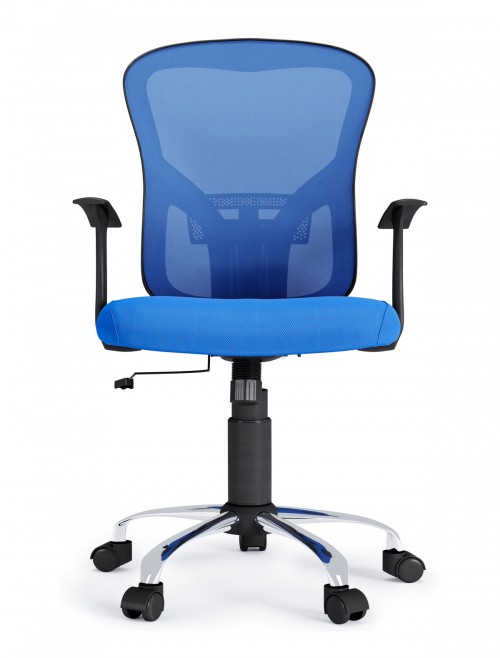 Mesh Office Chair Blue Tampa Computer Chair AOC8141BLU by Alphason - enlarged view