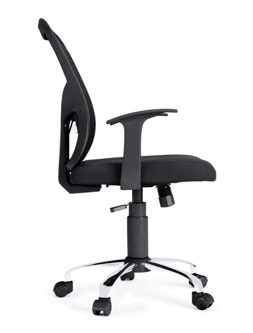 Mesh Office Chair Black Tampa Computer Chair AOC8141BLK by Alphason - enlarged view