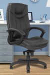 Office Chair Black Leather Hudson Executive Chair DPA608KTAG/LBK by Eliza Tinsley - enlarged view