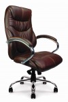 Office Chair Brown Leather Faced Sandown Executive Chair 617KTAG/LBW by Eliza Tinsley - enlarged view