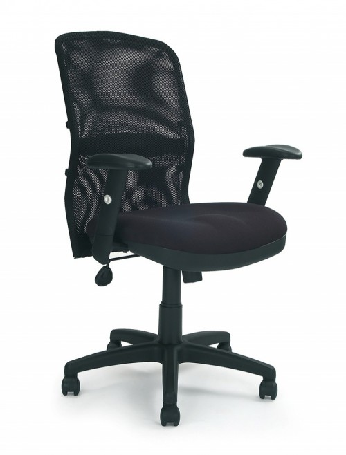 Mesh Office Chair Black Jupiter Manager Armchair 6200ATG/FBK by Eliza Tinsley - enlarged view